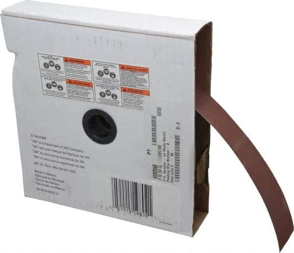 3M - 1-1/2" x 50 Yd 400 Grit Aluminum Oxide Cloth Roll - Extra Fine Grade, J Weighted Backing - Exact Tool & Supply