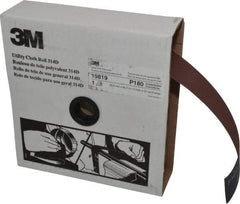 3M - 2" x 50 Yd 180 Grit Aluminum Oxide Cloth Roll - Very Fine Grade, J Weighted Backing - Exact Tool & Supply