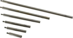 SPI - 1 to 6 Inch Long, Steel, Depth Gage Rod Set - Use with MSC No. 06368153, Most Dial Depth Gages with 4-48 Threads - Exact Tool & Supply