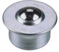 SKF - Round, Stainless Steel Ball Transfer - 9.8mm Mount Height, 198 Lb. Capacity - Exact Tool & Supply
