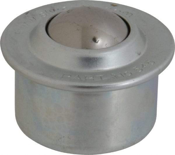 SKF - Round, Carbon Steel Ball Transfer - 19mm Mount Height, 1,210 Lb. Capacity - Exact Tool & Supply