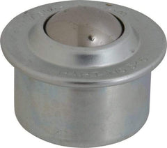 SKF - Round, Carbon Steel Ball Transfer - 19mm Mount Height, 1,210 Lb. Capacity - Exact Tool & Supply