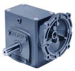 Boston Gear - 3-1/4 Centerline Distance, 60:1, 29 RPM Output,, Speed Reducer - Single Shaft Left, 56C NEMA - Exact Tool & Supply