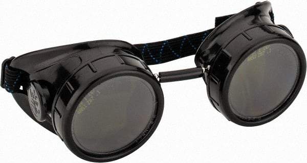 PRO-SAFE - Size Universal, Green Welding Goggles - Black Frame - Exact Tool & Supply