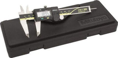 Mitutoyo - 0 to 100mm Range, 0.01mm Resolution, Electronic Caliper - Stainless Steel with 40mm Stainless Steel Jaws, 0.03mm Accuracy, SPC Output - Exact Tool & Supply