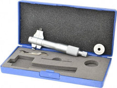 Fowler - 0.2 to 1.2", Mechanical Inside Micrometer - 0.001" Graduation, 0.0002" Accuracy, Ratchet Stop Thimble - Exact Tool & Supply