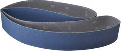 Norton - 2-1/2" Wide x 60" OAL, 80 Grit, Zirconia Alumina Abrasive Belt - Zirconia Alumina, Medium, Coated, Y Weighted Cloth Backing, Dry, Series R821 - Exact Tool & Supply