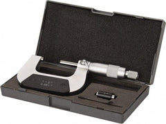 Value Collection - 1 to 2" Range, 0.001" Graduation, Mechanical Outside Micrometer - Ratchet Stop Thimble - Exact Tool & Supply