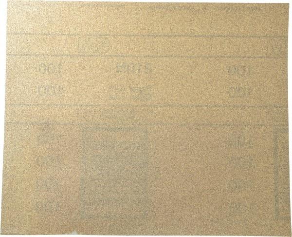 3M - 100 Grit, Aluminum Oxide Sanding Sheet - 11" Long x 9" Wide, Fine Grade, A Weighted Paper Backing - Exact Tool & Supply