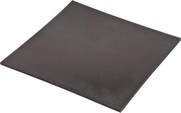 Made in USA - 12" Long, 12" Wide, 1/4" Thick, Neoprene Rubber Foam Sheet - 35 to 45 Durometer, Black, -20 to 220°F, 800 psi Tensile Strength, Stock Length - Exact Tool & Supply
