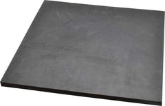 Made in USA - 12" Long, 12" Wide, 1/2" Thick, Neoprene Rubber Foam Sheet - 35 to 45 Durometer, Black, -20 to 220°F, 800 psi Tensile Strength, Stock Length - Exact Tool & Supply