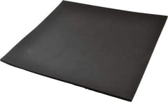 Made in USA - 12" Long, 12" Wide, 1/4" Thick, Neoprene Rubber Foam Sheet - 50 to 60 Durometer, Black, -20 to 220°F, 900 psi Tensile Strength, Stock Length - Exact Tool & Supply