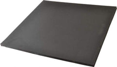 Made in USA - 12" Long, 12" Wide, 3/8" Thick, Neoprene Rubber Foam Sheet - 50 to 60 Durometer, Black, -20 to 220°F, 900 psi Tensile Strength, Stock Length - Exact Tool & Supply