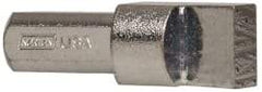 Norton - 2A-E, 7/16" Shank Diam Multi-Point Diamond Dresser - 1/2" Long x 3/8" Thick Head - Exact Tool & Supply