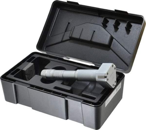 Mitutoyo - 2 to 2-1/2", Mechanical Inside Hole Micrometer - 0.0002" Graduation, 0.00015" Accuracy, Ratchet Stop Thimble - Exact Tool & Supply