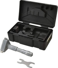 Mitutoyo - 3-1/2 to 4", Mechanical Inside Hole Micrometer - 0.0002" Graduation, 0.00015" Accuracy, Ratchet Stop Thimble - Exact Tool & Supply