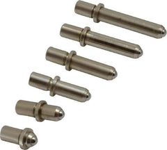Value Collection - 6 Piece, 1.4 to 2.4 Inch Measurement Range, Bore Gage Anvil Set - For Use with Dial Bore Gages - Exact Tool & Supply
