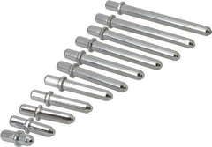 Value Collection - 11 Piece, 2 to 6 Inch Measurement Range, Bore Gage Anvil Set - For Use with Dial Bore Gages - Exact Tool & Supply
