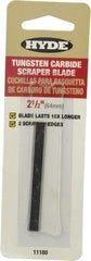 Hyde Tools - Solid Carbide 2-Edge Scraper Replacement Blade - 5-7/8" Blade Length x 2-1/2" Blade Width, For 10620 - Exact Tool & Supply