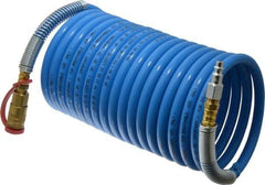 3M - 25 Ft. Long, High Pressure Coiled SAR Supply Hose - 3/8 Inch Inside Diameter, Compatible with 3M High Pressure Compressed Air System - Exact Tool & Supply