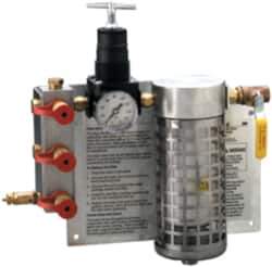 3M - 50 CFM Panel Mount SAR Filter & Regulator Panel - 3 Respirator Outlets - Exact Tool & Supply