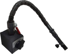 Flexbar - 90 Lb Magnetic Force, Fine Adjustment Indicator Positioner & Holder with Base - Flexible Arm, Rectangular Base, 2-5/8" Base Height, 2-1/4" Base Length, 2" Base Width - Exact Tool & Supply