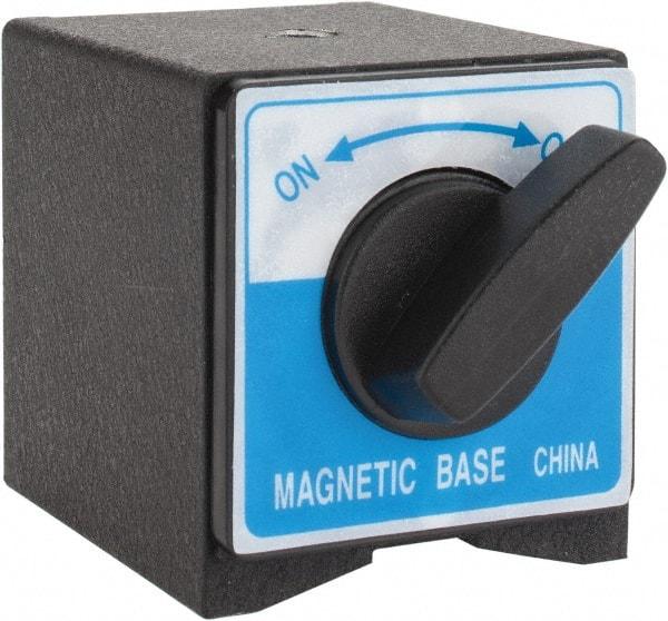 Value Collection - 63mm Long x 50mm Wide x 55mm High Magnetic Indicator Base with On/Off Switch - 60 Kg Magnetic Pull - Exact Tool & Supply