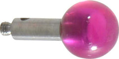 SPI - 8 mm Ball Diameter, M2 Thread, Ruby Point Ball Tip CMM Stylus - 12 mm Overall Length - Exact Tool & Supply