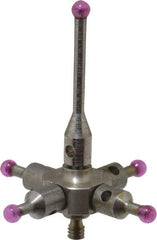 SPI - 2 mm Ball Diameter, M2 Thread, Ruby Point Ball Tip CMM Stylus - 20 mm Overall Length - Exact Tool & Supply