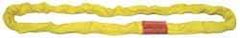 Lift-All - 16' Long x 2-1/8" Wide, 10,600 Lb Vertical Capacity, Polyester Web Sling - 8,500 Lb Choker Capacity, 1-1/8" Diam Chain, Tan - Exact Tool & Supply