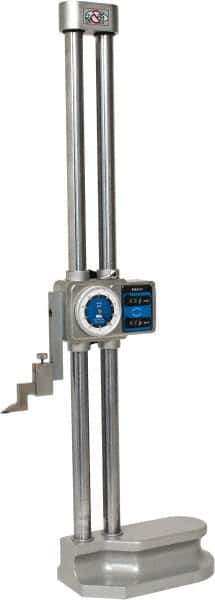 Mitutoyo - 18" Dial Height Gage - 0.001" Graduation, Accurate to 0.002", Dial and Counter Display - Exact Tool & Supply