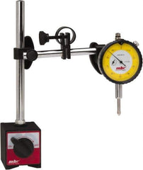 Value Collection - 0.001" Graduation, 0-100 Dial Reading, Indicator & Base Kit - C Holder, 0.001 Inch Graduation, Includes Dial Indicator, Magnetic Base - Exact Tool & Supply