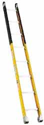 Made in USA - 16' High, Type IA Rating, Fiberglass Extension Ladder - Exact Tool & Supply