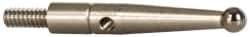 Compac - 2mm Ball Diam, Carbide, Ball Test Indicator Contact Point - 0.72" Contact Point Length, Use with Brown & Sharpe Dial Test Indicators - Exact Tool & Supply
