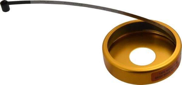 Made in USA - 0.001 Inch Graduation, 24 to 48 Inch Measurement, Spring Steel Diameter Tape Measure - 1/2 Inch Wide, 0.01 Inch Thick - Exact Tool & Supply