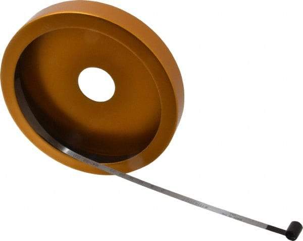 Made in USA - 0.001 Inch Graduation, 84 to 96 Inch Measurement, Spring Steel Diameter Tape Measure - 1/2 Inch Wide, 0.01 Inch Thick - Exact Tool & Supply