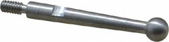 SPI - 1/8" Ball Diam, Steel, Ball Test Indicator Contact Point - 3/4" Contact Point Length, Use with Teclock Test Indicators - Exact Tool & Supply