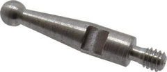 SPI - 0.078" Ball Diam, Steel, Ball Test Indicator Contact Point - 1/2" Contact Point Length, Use with Peacock Test Indicators - Exact Tool & Supply