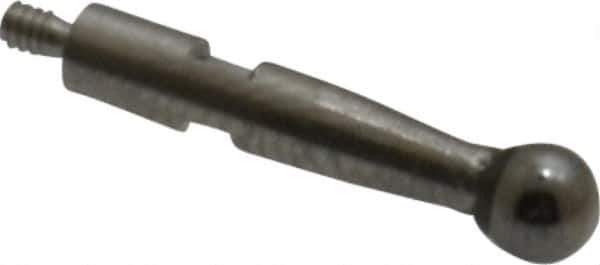 SPI - 0.12" Ball Diam, Carbide, Ball Test Indicator Contact Point - 1/2" Contact Point Length, Use with Brown & Sharpe Test Indicators - Exact Tool & Supply