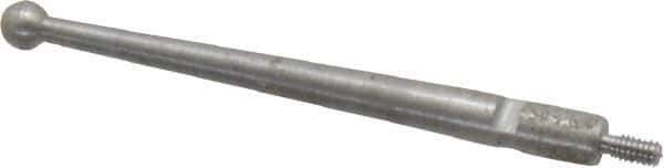 SPI - 0.12" Ball Diam, Steel, Ball Test Indicator Contact Point - 1-1/2" Contact Point Length, Use with Mitutoyo Test Indicators - Exact Tool & Supply