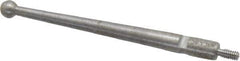 SPI - 0.12" Ball Diam, Steel, Ball Test Indicator Contact Point - 1-1/2" Contact Point Length, Use with Mitutoyo Test Indicators - Exact Tool & Supply