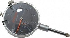 Peacock - 1" Range, 0-100 Dial Reading, 0.001" Graduation Dial Drop Indicator - 2-3/64" Dial, 0.002" Accuracy, Revolution Counter - Exact Tool & Supply
