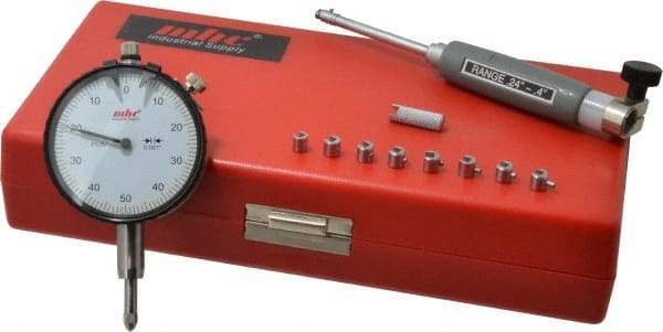 Value Collection - 9 Anvil, 0.24 to 0.4" Dial Bore Gage - 0.001" Graduation, 1.57" Gage Depth - Exact Tool & Supply