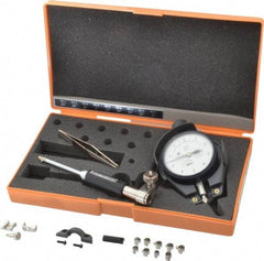 Mitutoyo - 9 Anvil, 0.24 to 0.4" Dial Bore Gage - 0.0001" Graduation, 2" Gage Depth, Accurate to 0.0002", Alloy Steel Anvil - Exact Tool & Supply