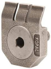 Mitee-Bite - 2-1/2mm Clamping Height, 880 Lb Clamping Pressure, Standard Height Swivel Stop Positioning Stop - 2-1/2mm Jaw Height, Spring Steel, Series Mitee-Bite Kopal Mini Clamps - Exact Tool & Supply