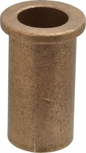Boston Gear - 3/4" Inside x 1" Outside Diam, Oil Impregnated Bronze Sleeve Bearing - 1-1/4" Flange Outside Diam, 5/32" Flange Thickness, 2" OAL - Exact Tool & Supply