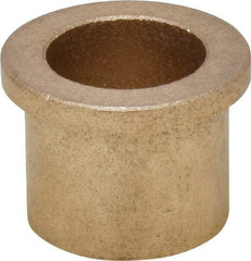 Boston Gear - 7/8" Inside x 1-1/8" Outside Diam, Oil Impregnated Bronze Sleeve Bearing - 1-3/8" Flange Outside Diam, 5/32" Flange Thickness, 1" OAL - Exact Tool & Supply
