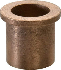 Boston Gear - 7/8" Inside x 1-1/8" Outside Diam, Oil Impregnated Bronze Sleeve Bearing - 1-3/8" Flange Outside Diam, 5/32" Flange Thickness, 1-1/4" OAL - Exact Tool & Supply