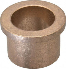 Boston Gear - 1" Inside x 1-1/4" Outside Diam, Oil Impregnated Bronze Sleeve Bearing - 1-1/2" Flange Outside Diam, 3/16" Flange Thickness, 1" OAL - Exact Tool & Supply