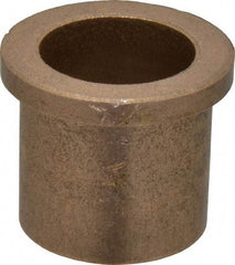 Boston Gear - 1" Inside x 1-1/4" Outside Diam, Oil Impregnated Bronze Sleeve Bearing - 1-1/2" Flange Outside Diam, 3/16" Flange Thickness, 1-1/4" OAL - Exact Tool & Supply